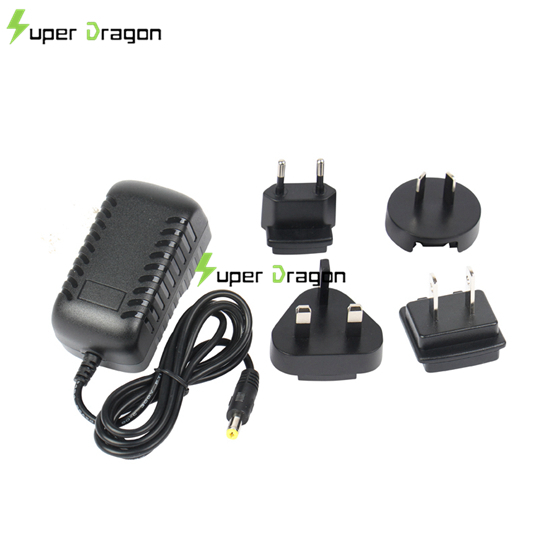 12W 5V2A 9V1A 12V1A 24V0.5A Interchangeable Power Adapter 12W 5V2A 9V1A 12V1A 24V0.5A Interchangeable Power Adapter