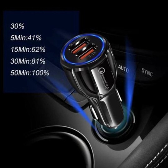 5V9V12V Quick Charge 3.0 Base On Qualcomm Car Charger 5V9V12V Quick Charge 3.0 Base On Qualcomm Car Charger