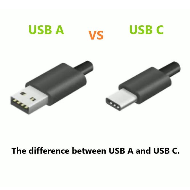 What's the difference between USB A and USB C?
