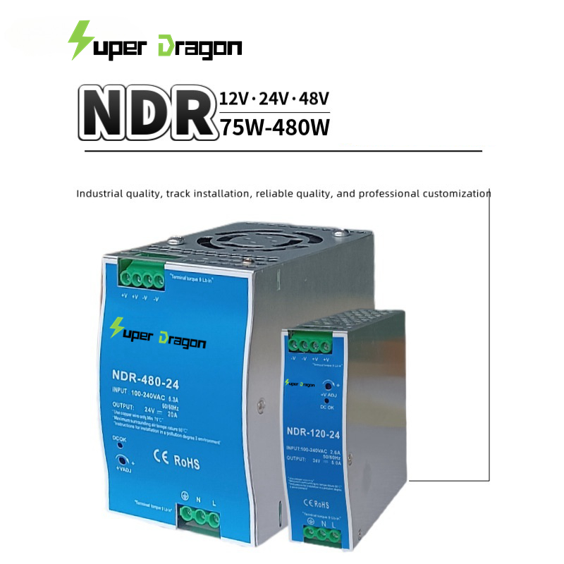 DIN Rail Industrial Power Supply 500W 480W 12V40A 24V20A 48V10A AC-DC PSU DIN Rail Industrial Power Supply 500W 480W 12V40A 24V20A 48V10A AC-DC PSU