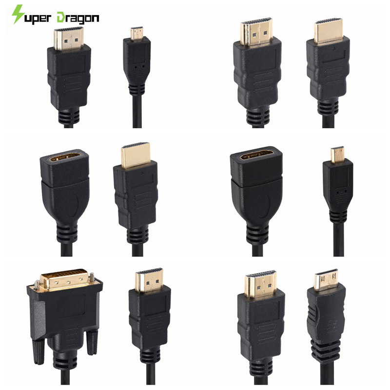 DP HDMI HDTV 4K 8K 60Hz Male To Female Video Cable Customization