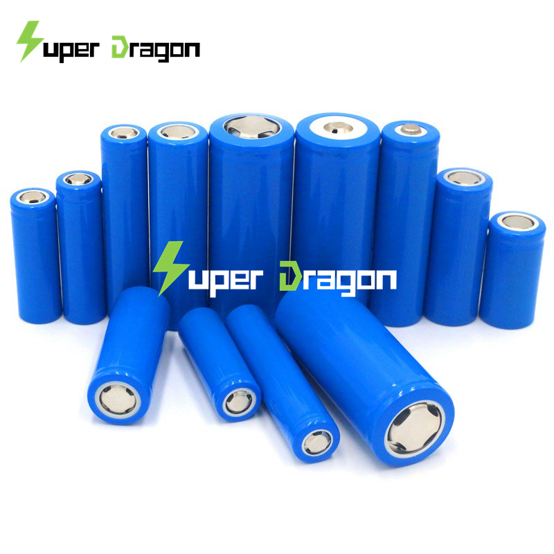 Cylindrical 21700 18650 18350 18500 16650 16340 14650 14500 14430 14280 14250 10440 3.7V 3.6V 3400mAh 3200mAh Rechargeable LiFePO4 Batteries With Tabs